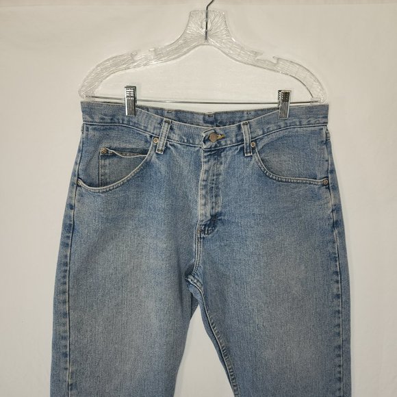 Vintage WRANGLER GORPCORE Festival Straight Leg Hi-Rise UNISEX Jeans Size 34X29 - Picture 5 of 16